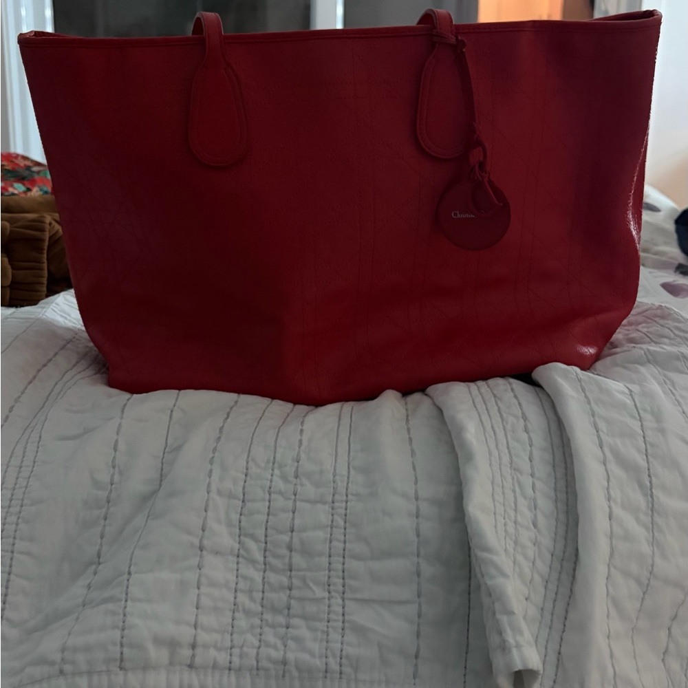 2016 limited edition Christian Dior red tote bag